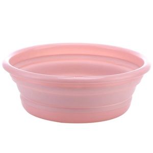 NWOT Pink Collapsible Small Bowl 8” Wide